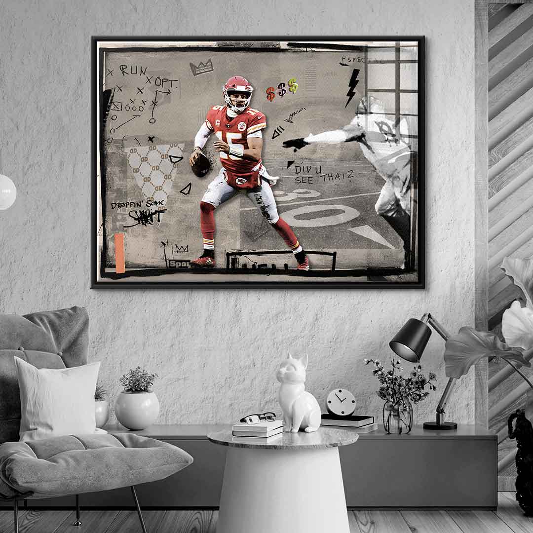 Pat mahomes - acrylic glass