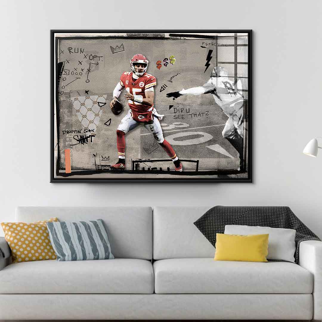 Pat mahomes - acrylic glass