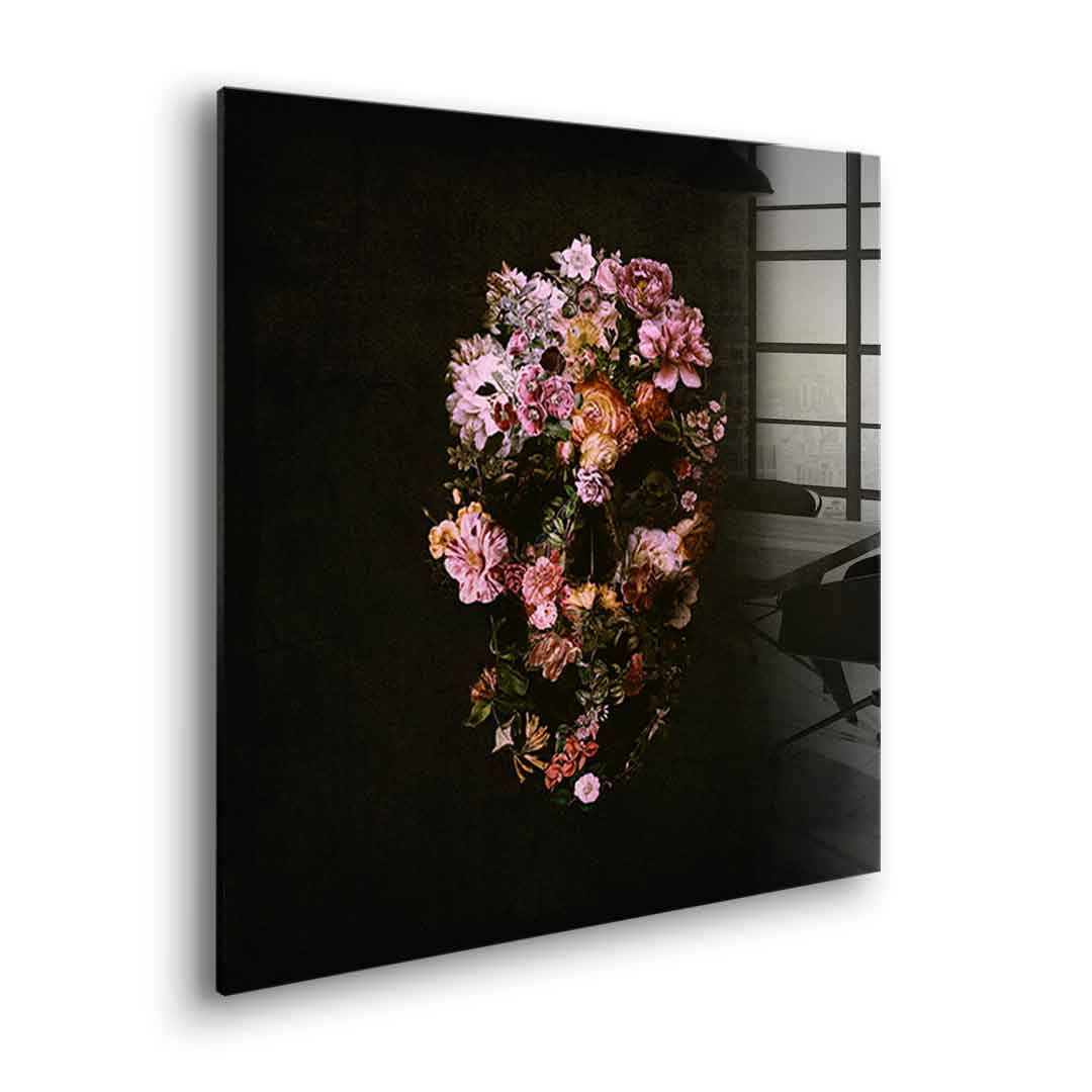 Peachy Skull - Acrylglas