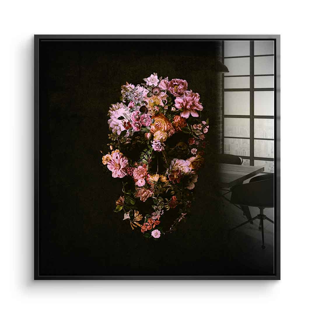 Peachy Skull - Acrylglas