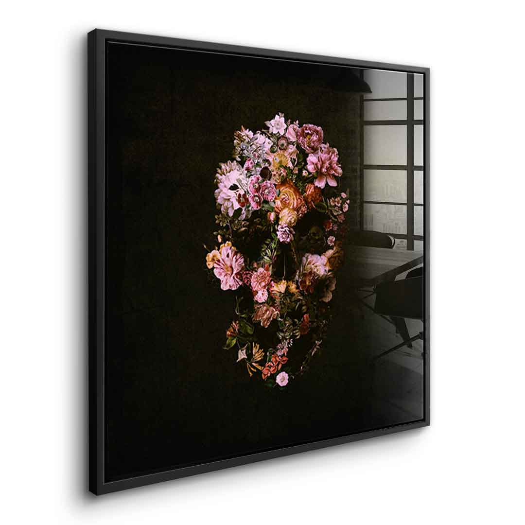 Peachy Skull - Acrylglas