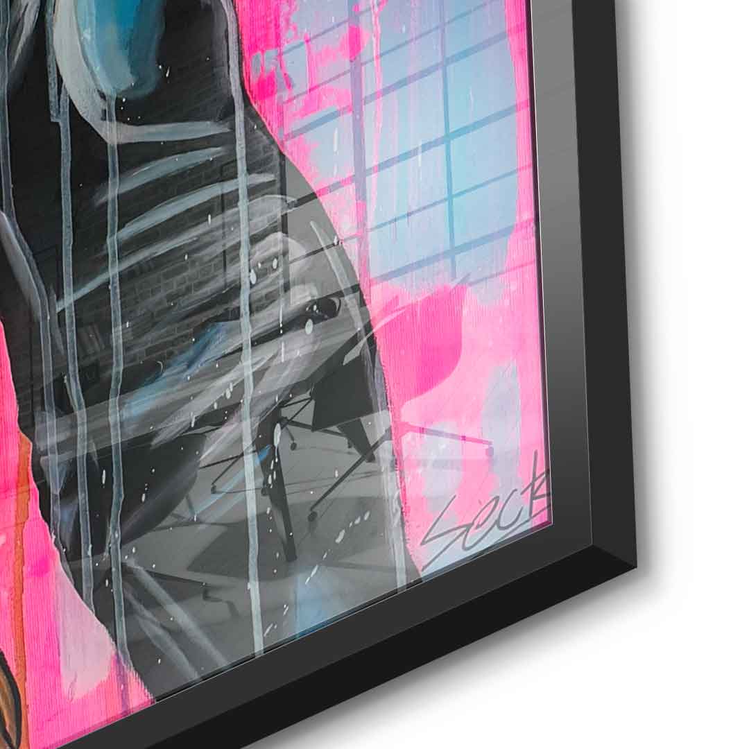 Pink frozen - acrylic glass
