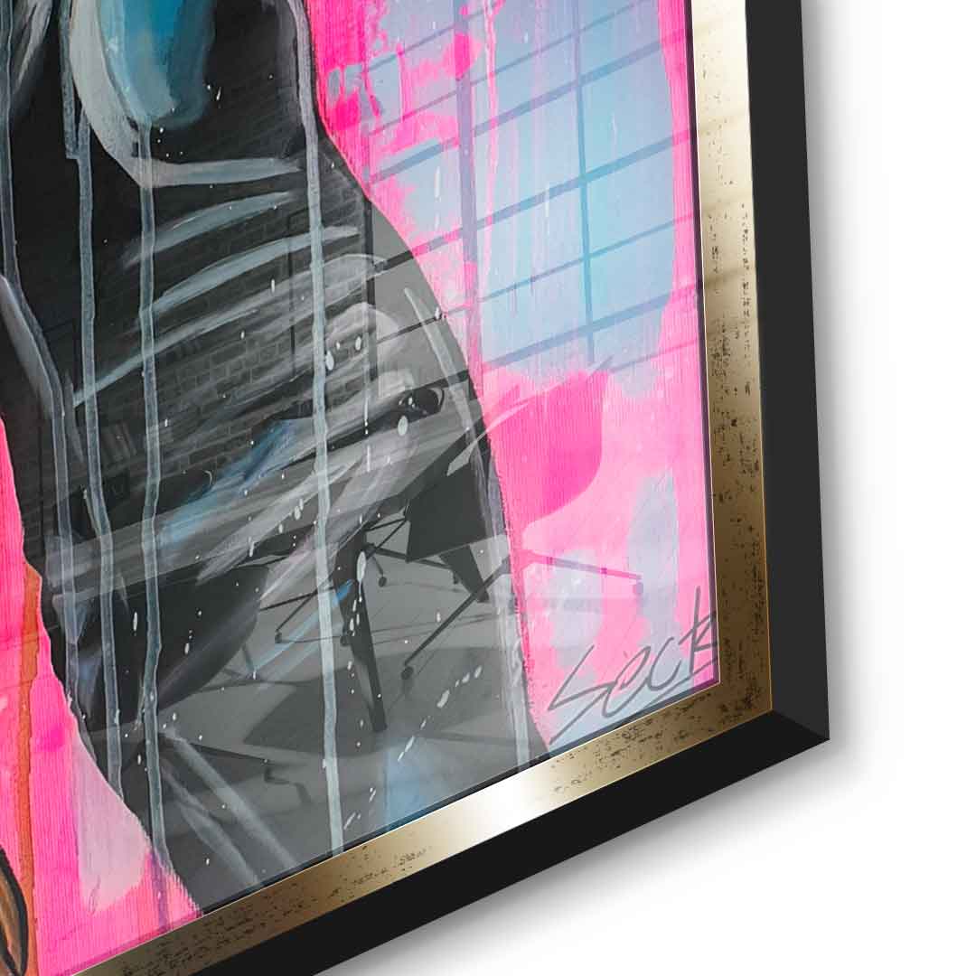 Pink frozen - acrylic glass
