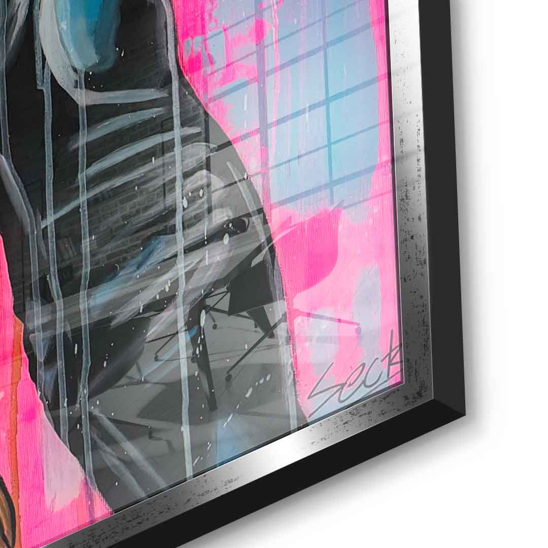 Pink frozen - acrylic glass
