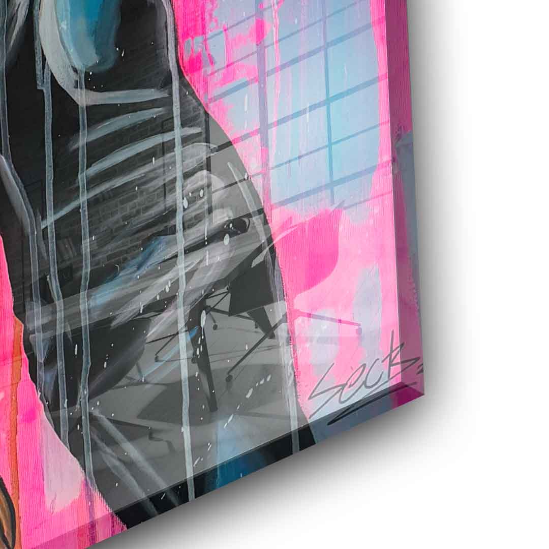 Pink frozen - acrylic glass
