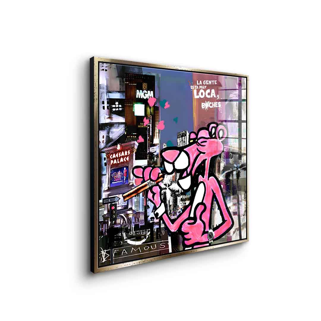 Pink panther muyloca - acrylic glass