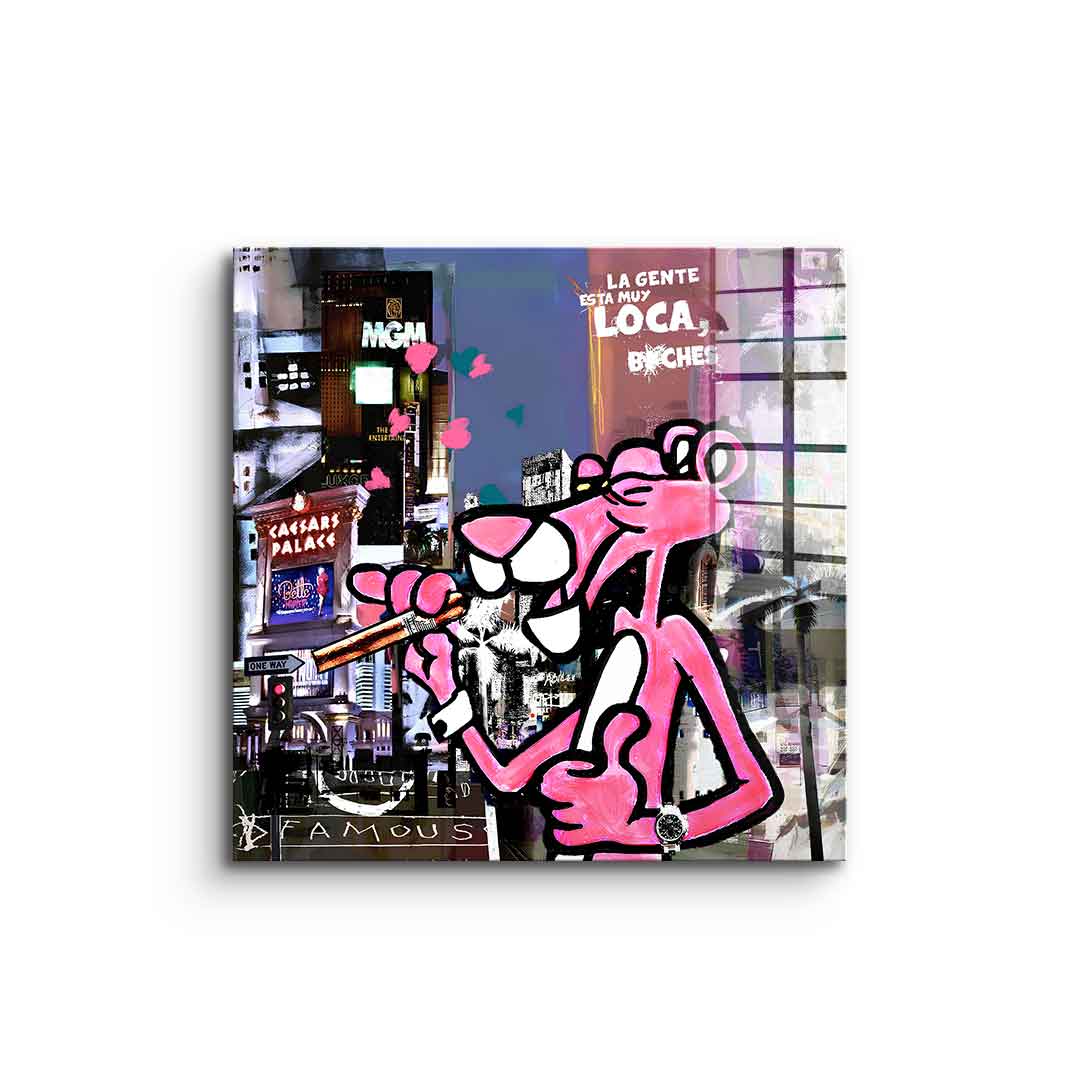 Pink panther muyloca - acrylic glass