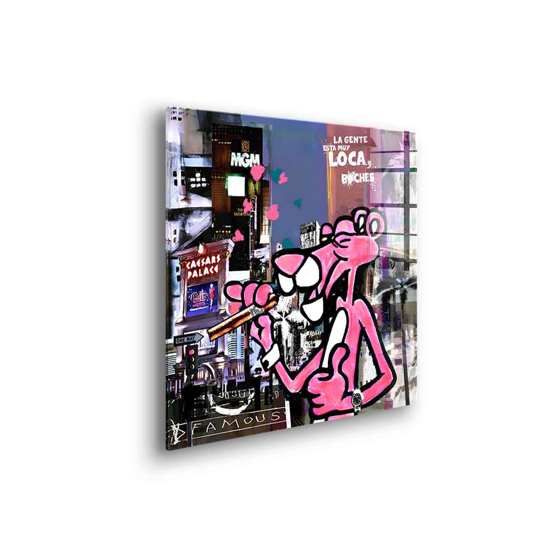 Pink panther muyloca - acrylic glass