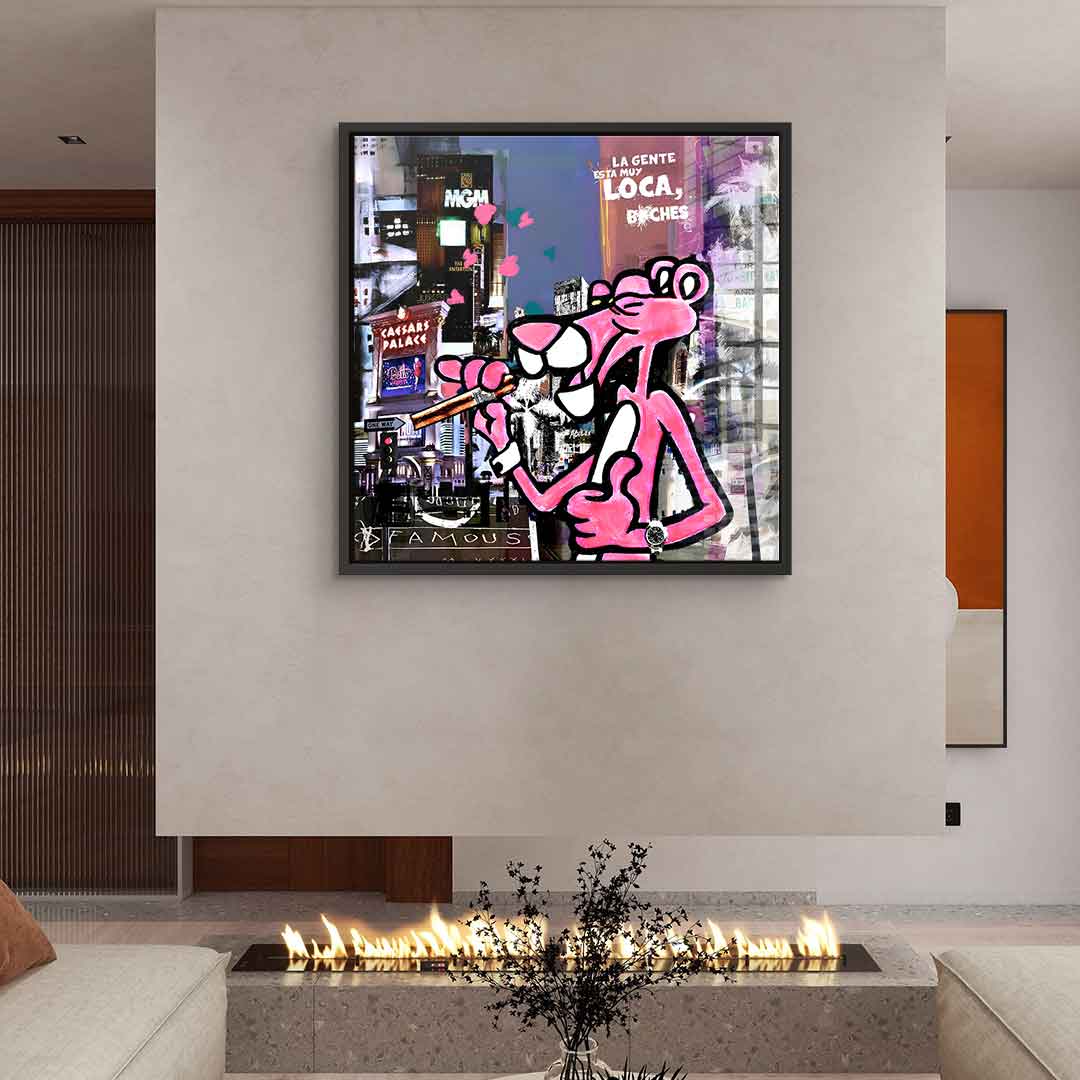 Pink panther muyloca - acrylic glass