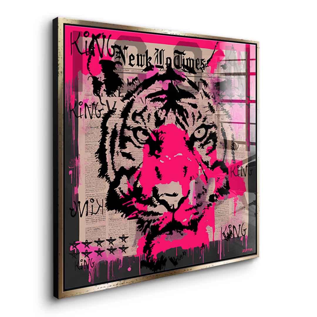 Pink Tiger - Acrylglas