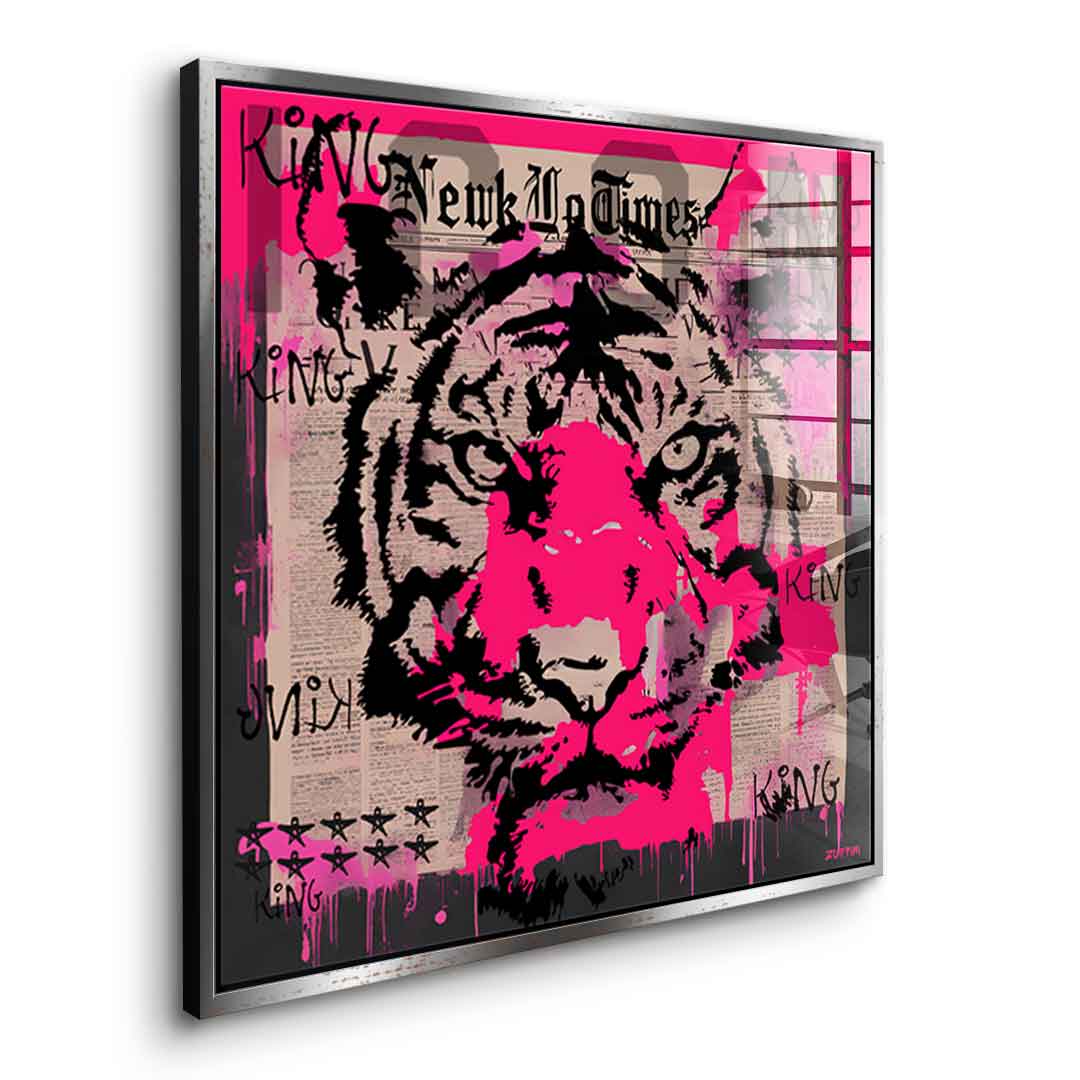 Pink Tiger - Acrylglas