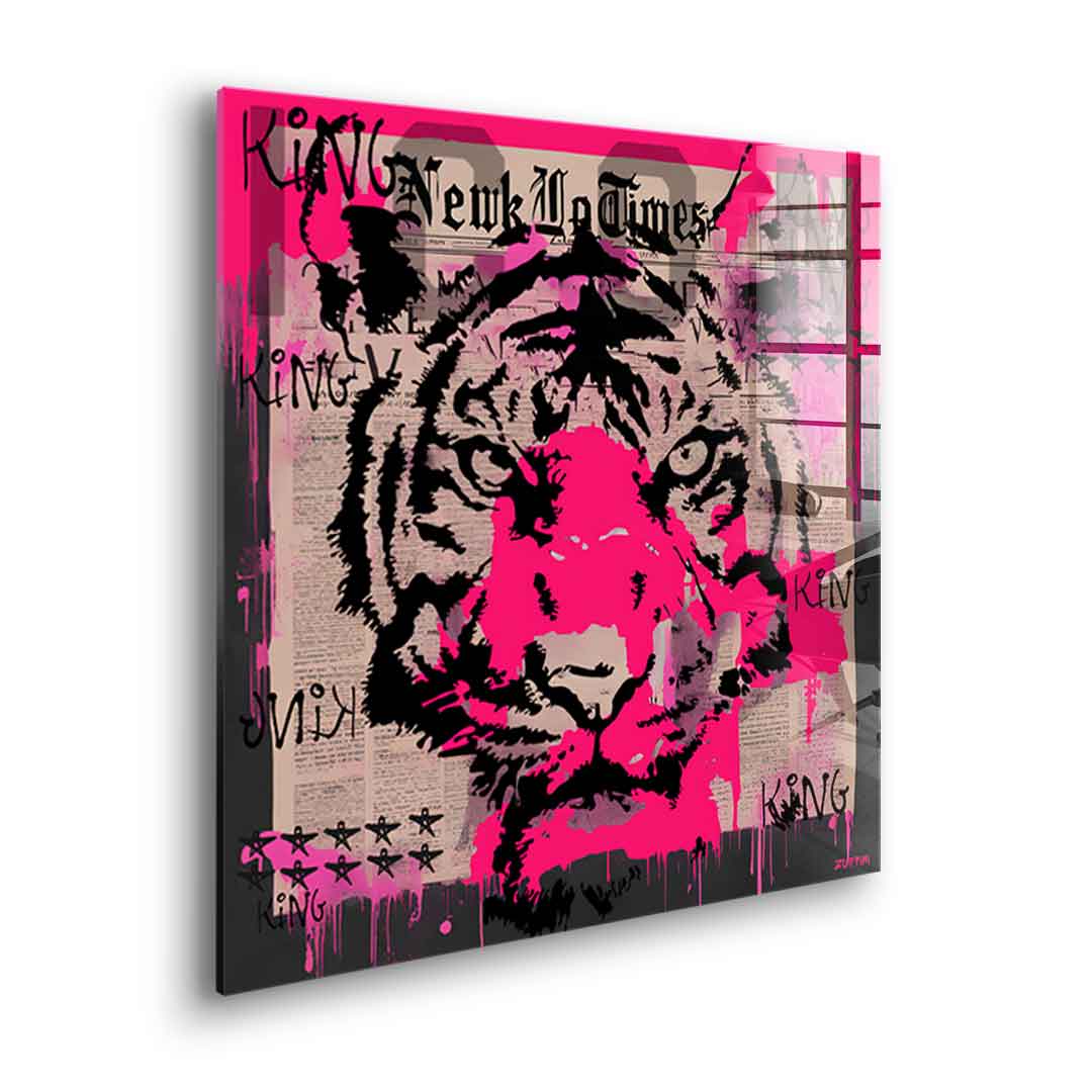 Pink Tiger - Acrylglas