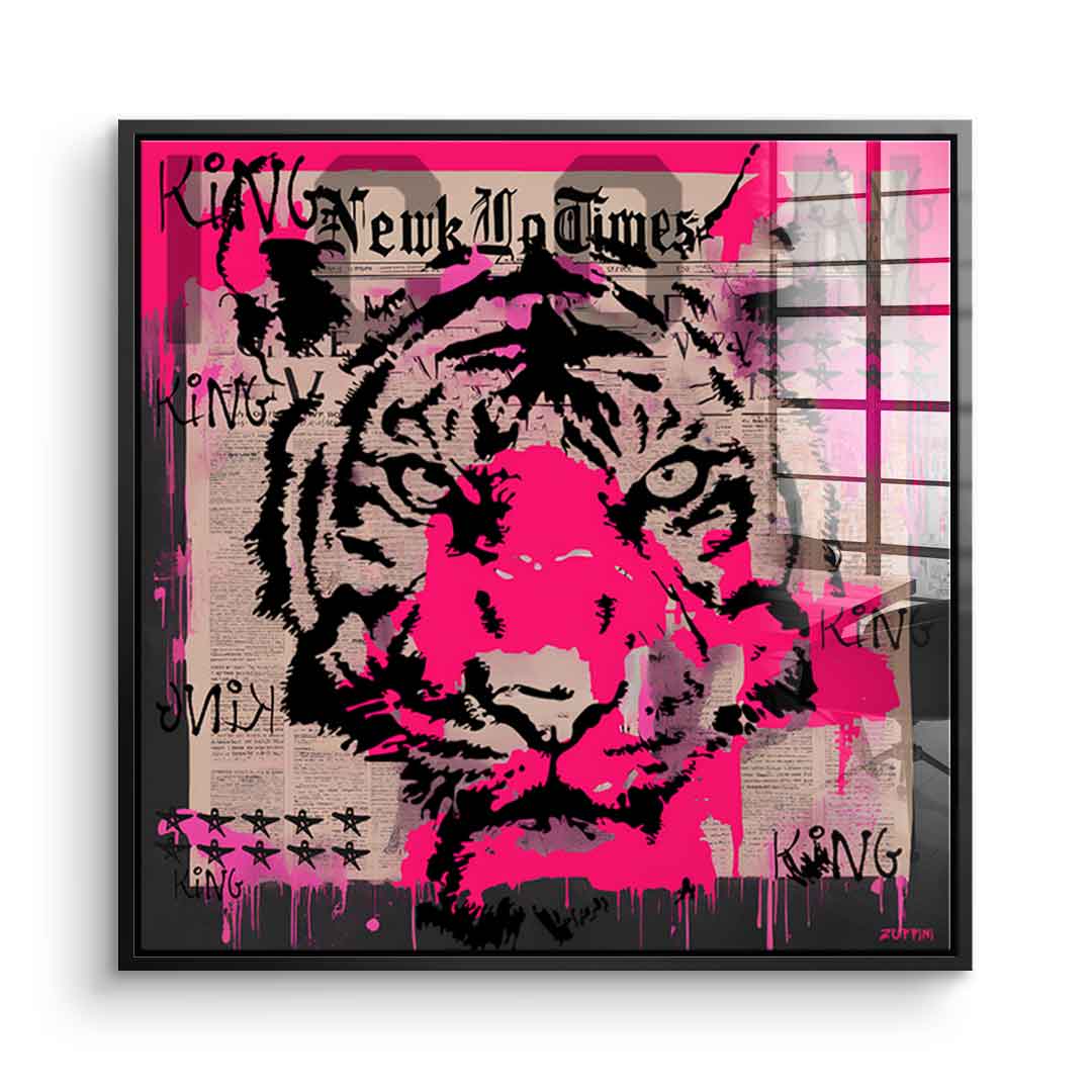 Pink Tiger - Acrylglas