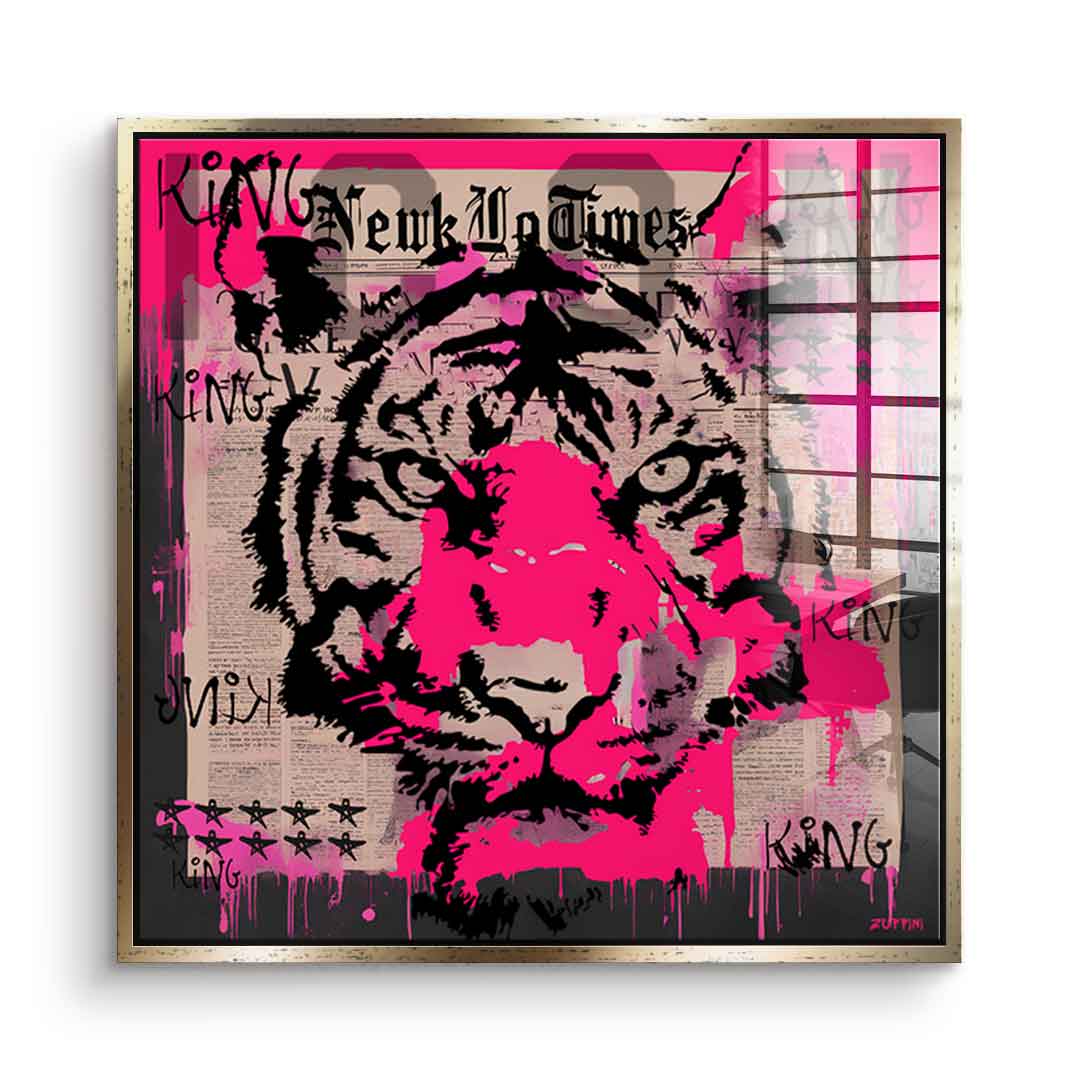 Pink Tiger - Acrylglas