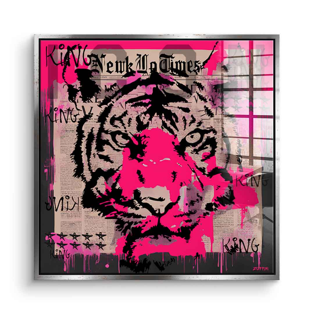 Pink Tiger - Acrylglas