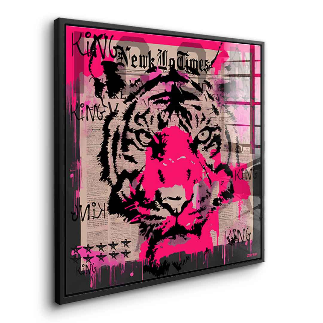 Pink Tiger - Acrylglas