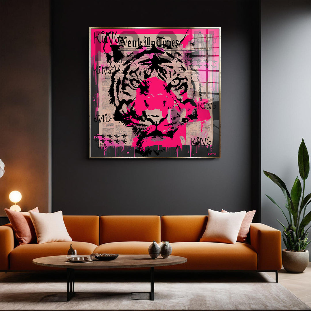 Pink Tiger - Acrylglas