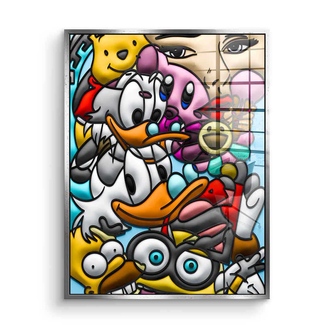 Pop Culture Patchwork - Acrylglas