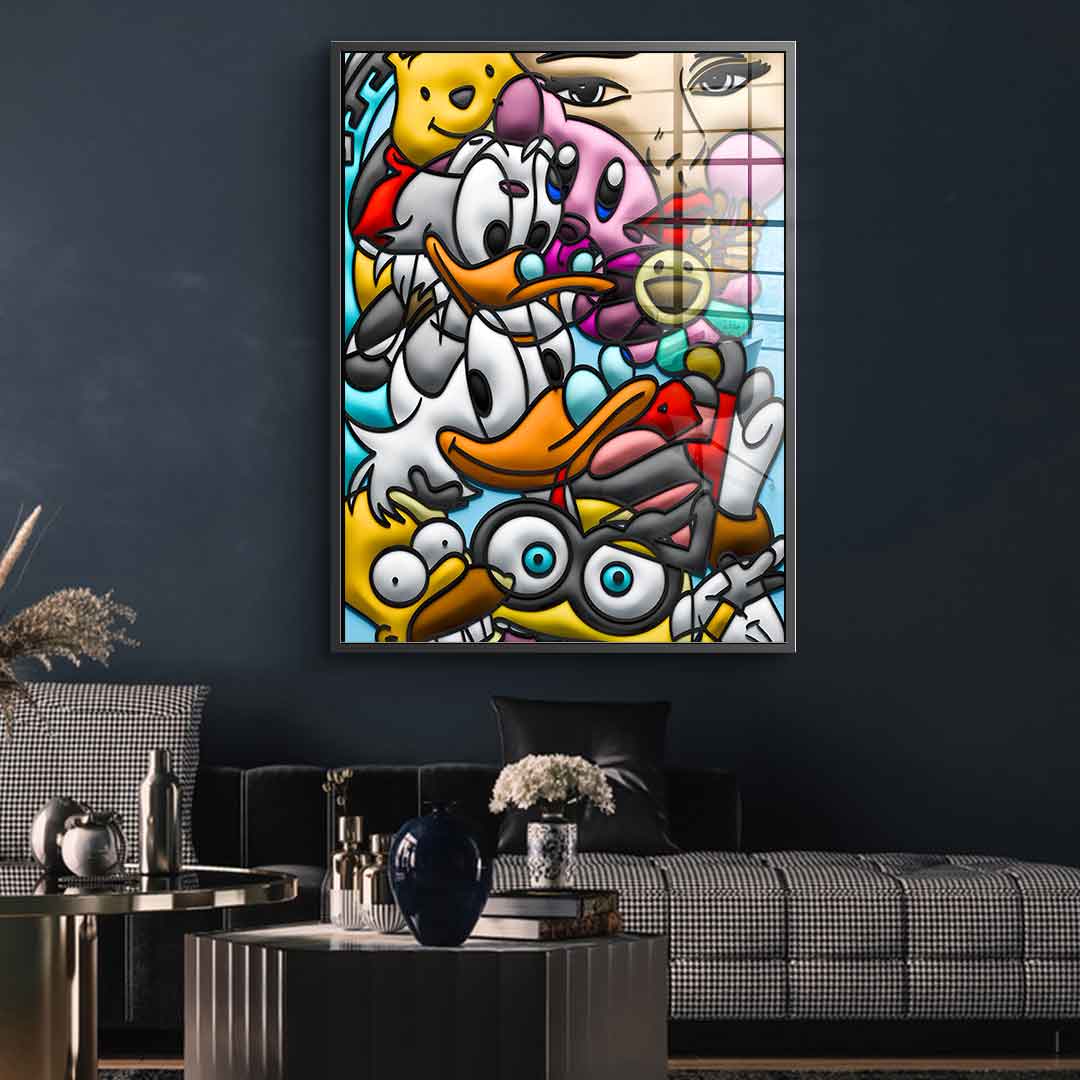 Pop Culture Patchwork - Acrylglas