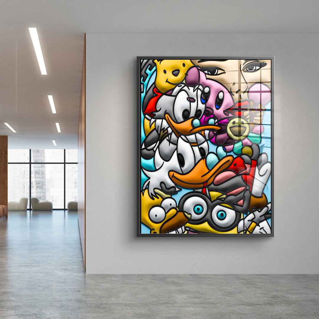 Pop Culture Patchwork - Acrylglas