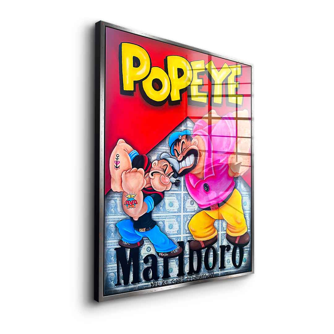 Popeye vs. Blueo - acrylic glass