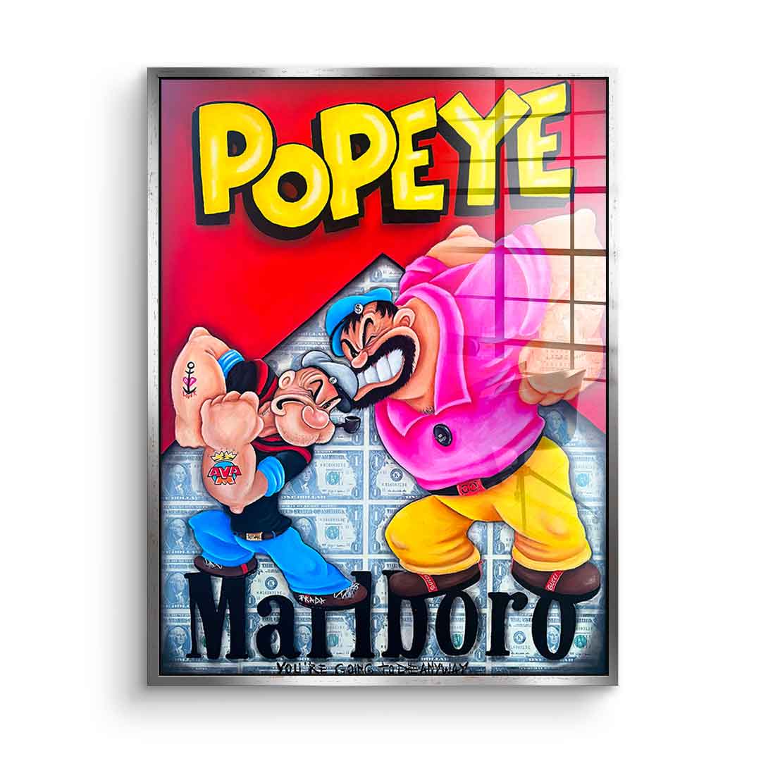 Popeye vs. Blueo - acrylic glass