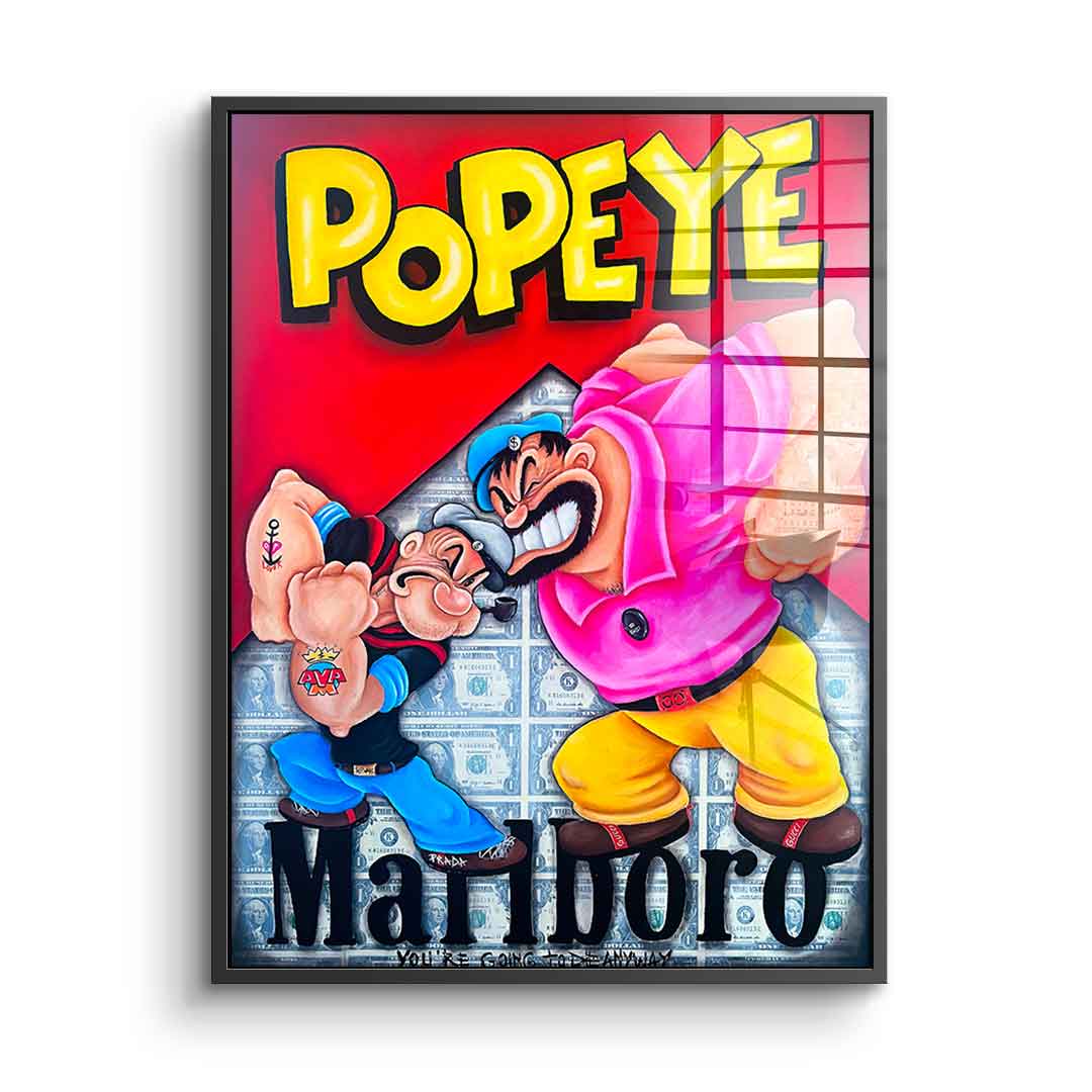 Popeye vs. Blueo - acrylic glass