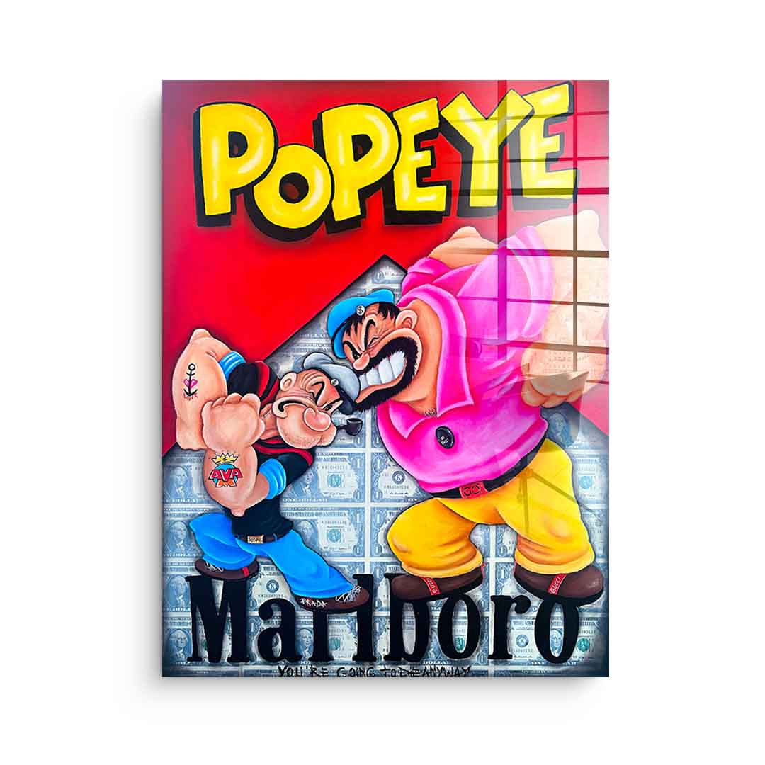 Popeye vs. Blueo - acrylic glass