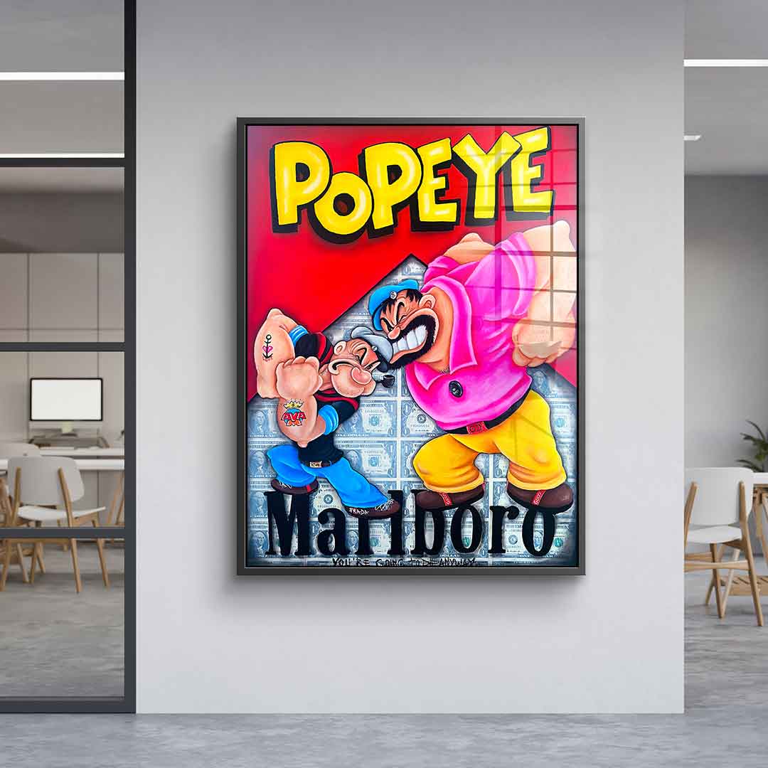 Popeye vs. Blueo - acrylic glass
