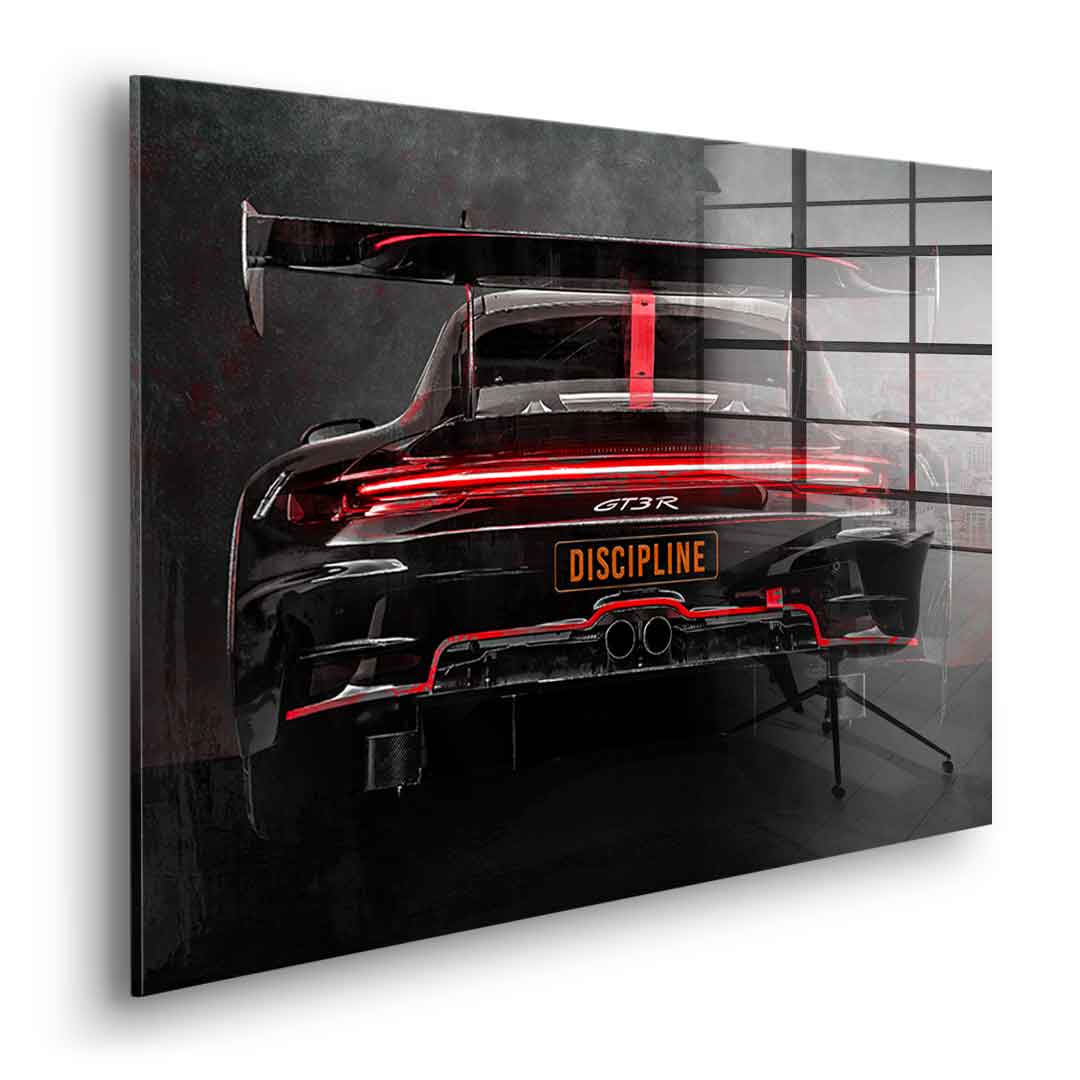 Porsche backside - acrylic glass