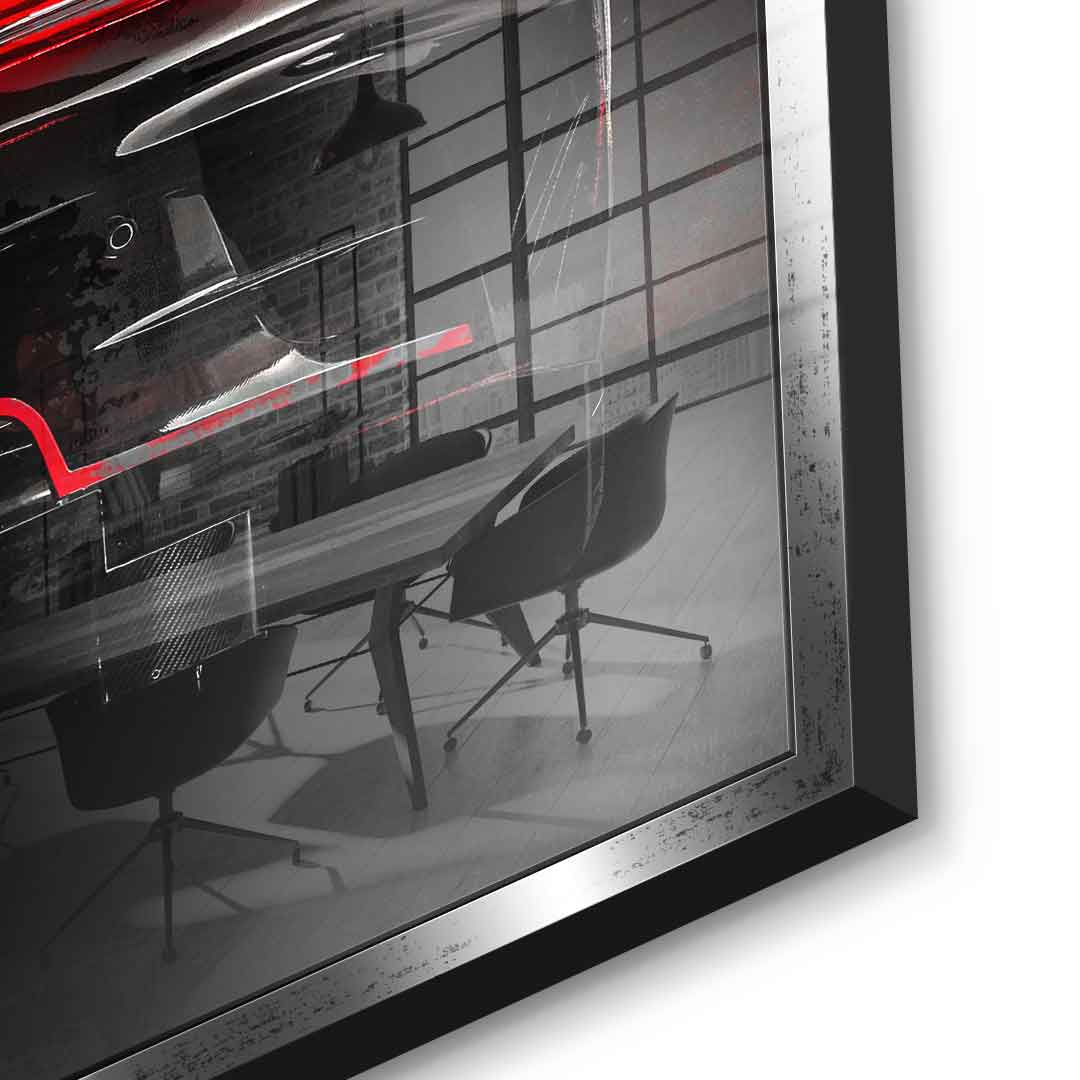 Porsche backside - acrylic glass