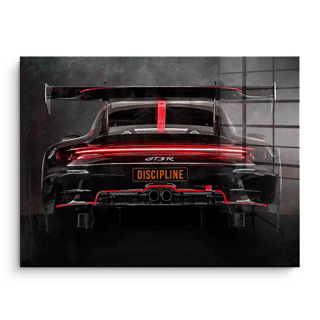 Porsche Backside - Acrylglas