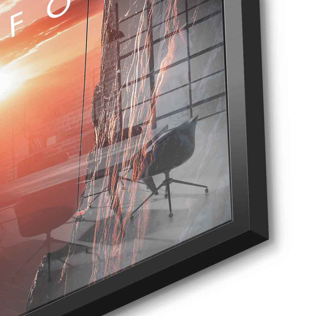Progress Lives in Discomfort - Acrylglas