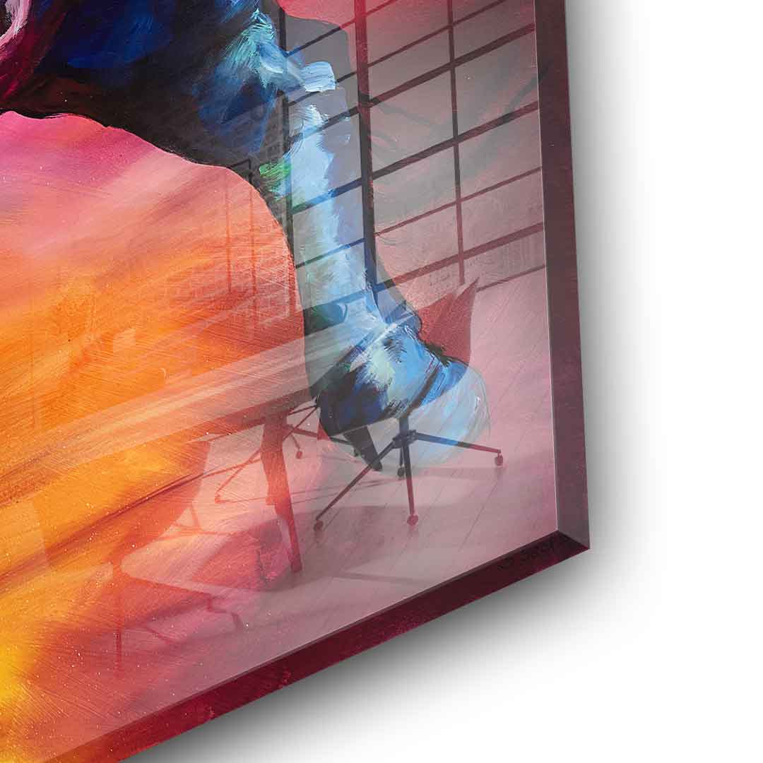Proud Bull - acrylic glass