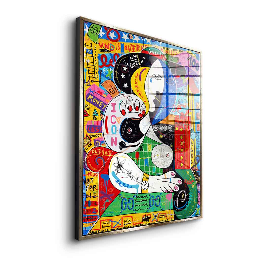 Reading Girl - Acrylglas