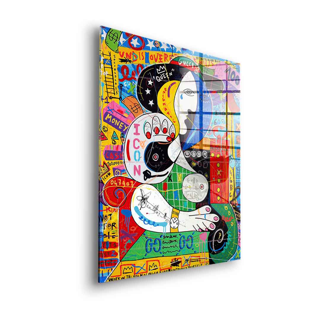 Reading Girl - Acrylglas