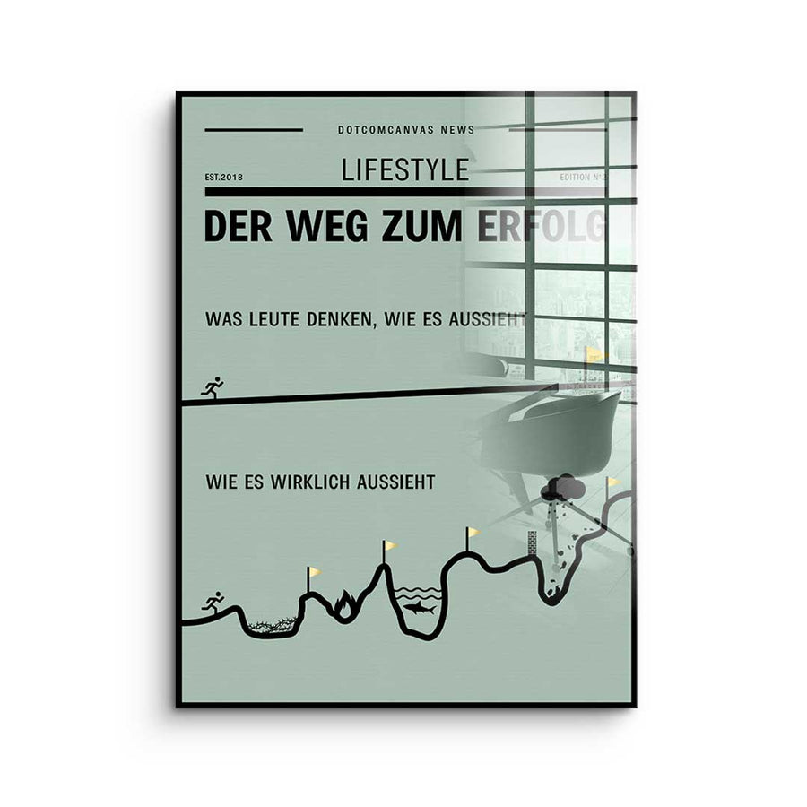 Road to success - Acrylglas – Vorderseite