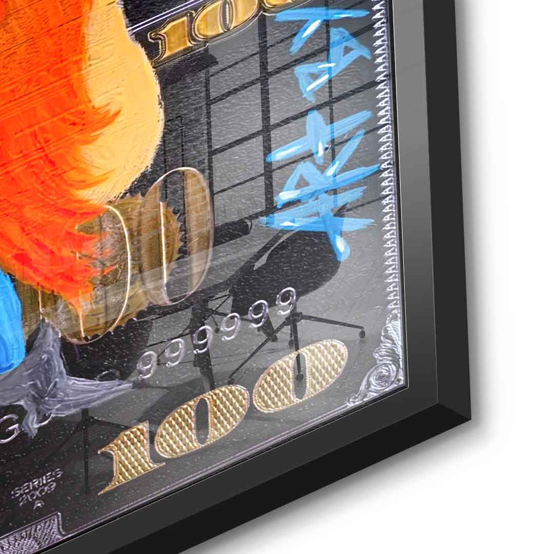 Show the money - acrylic glass