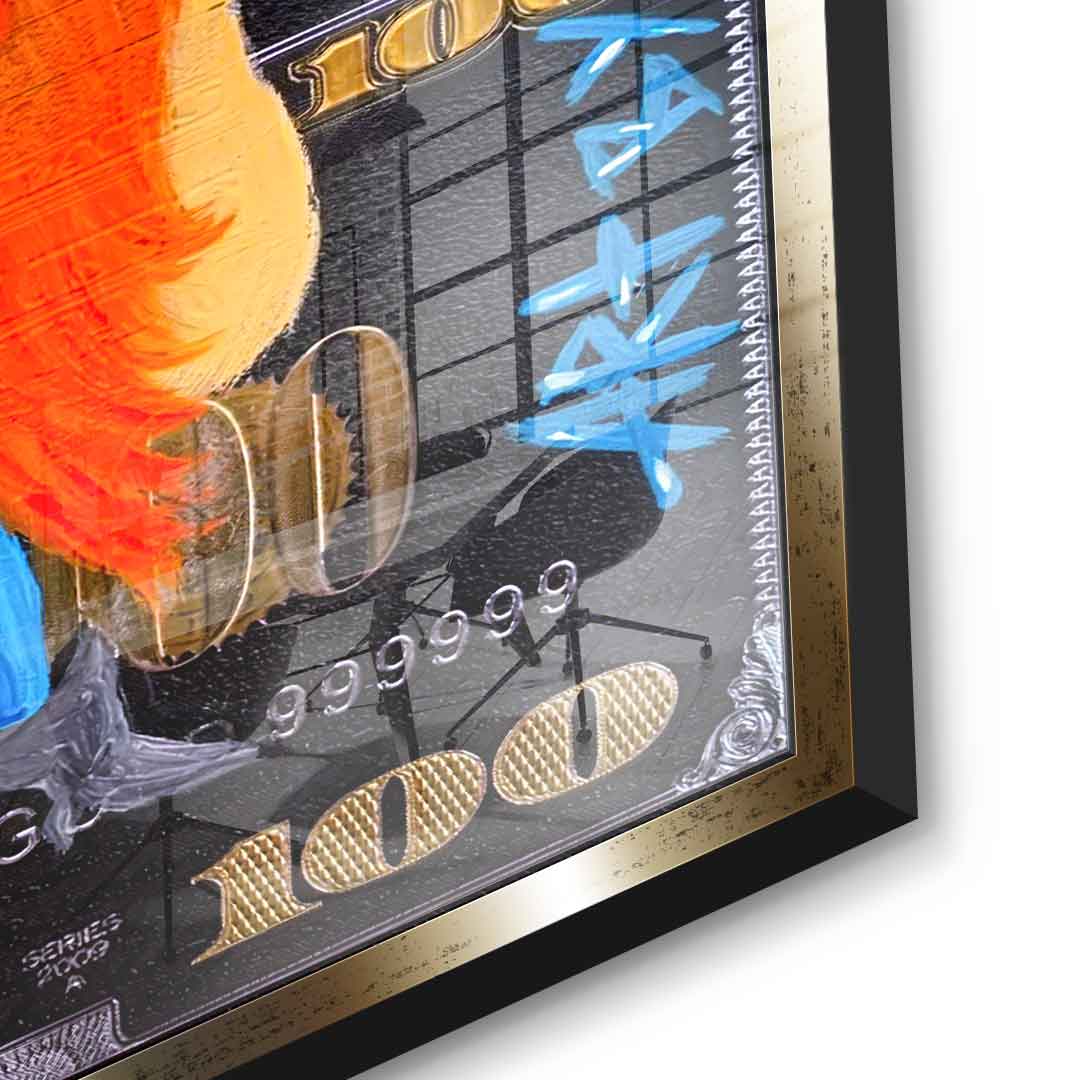 Show the money - acrylic glass