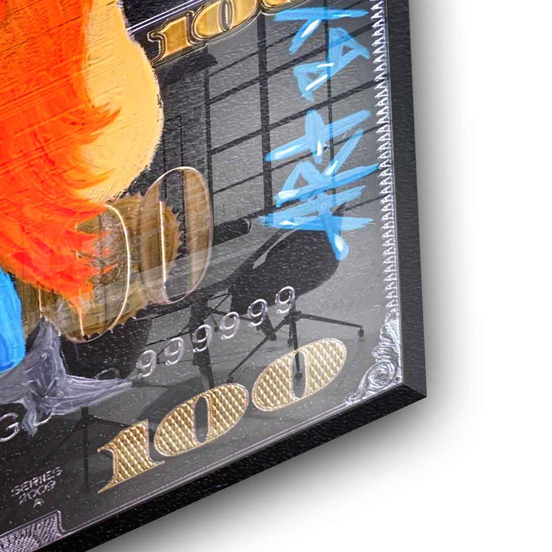 Show the money - acrylic glass