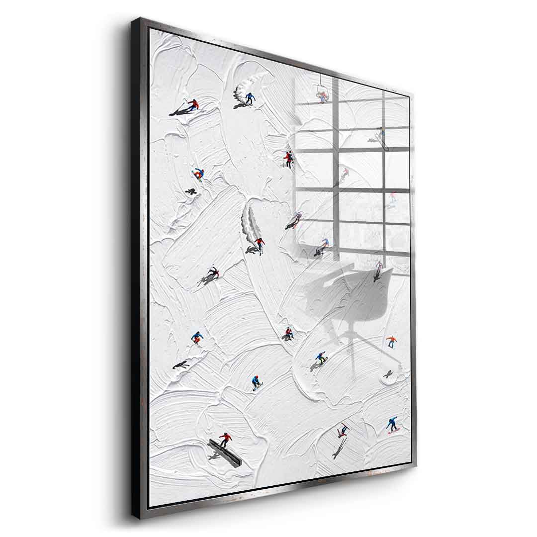 Skis or snowboard - Acrylglas