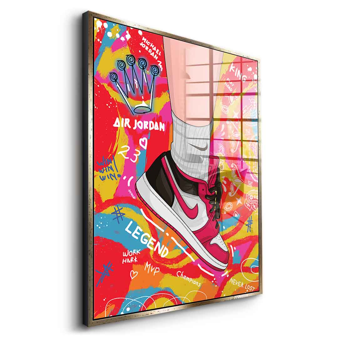 Sneakers pop art - acrylic glass