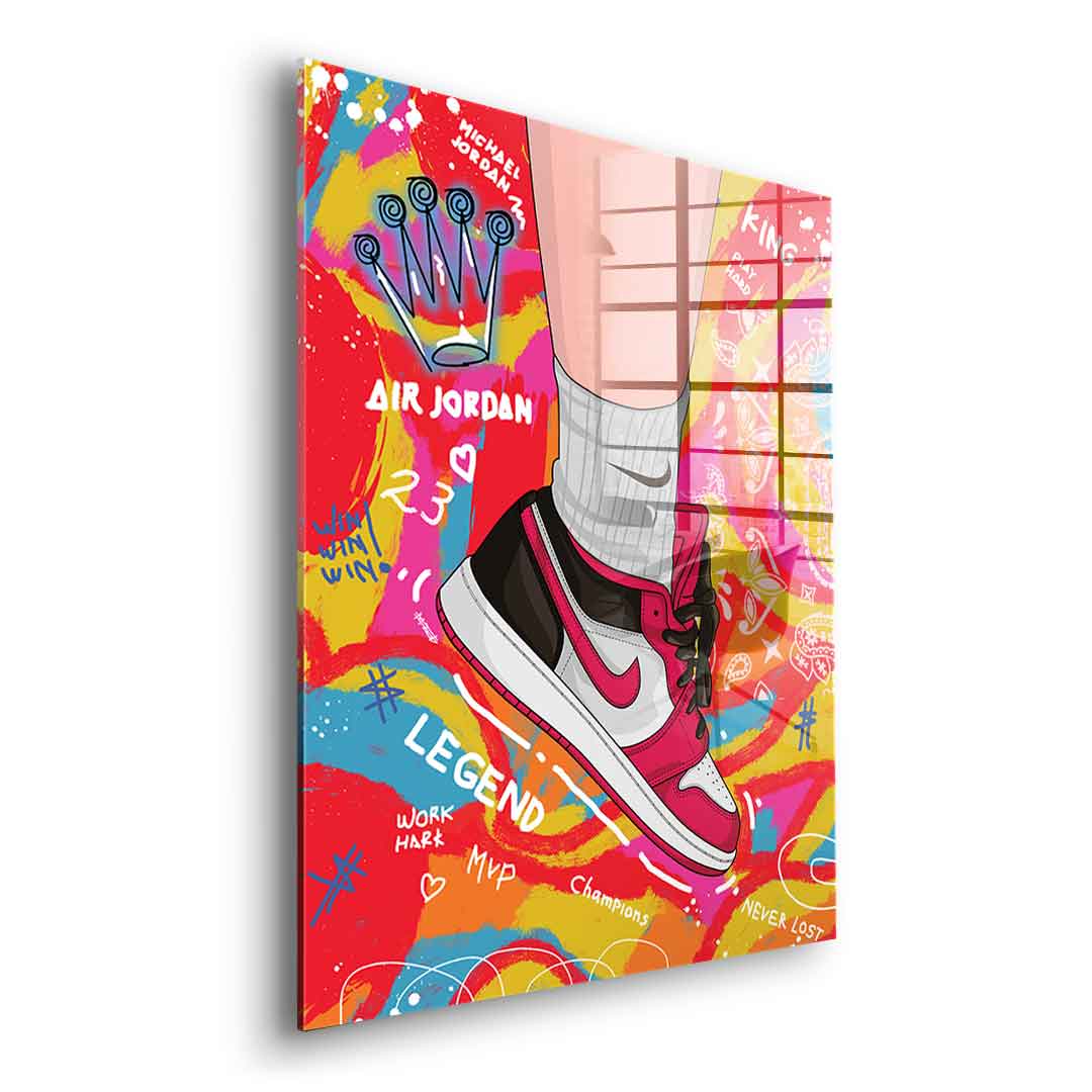 Sneakers pop art - acrylic glass
