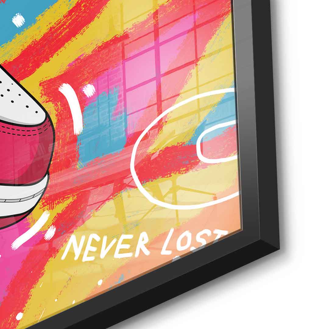 Sneakers pop art - acrylic glass