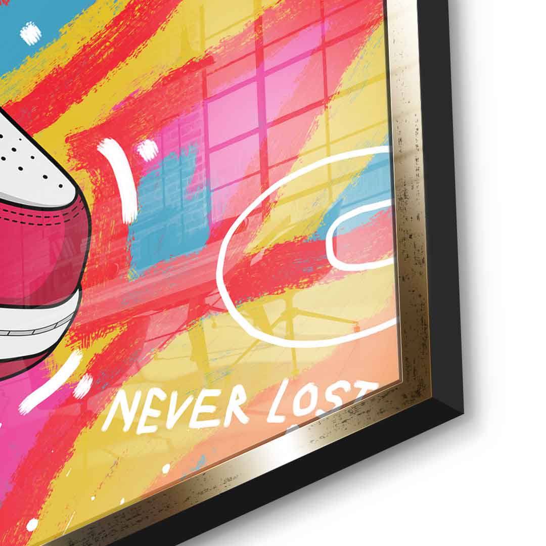 Sneakers pop art - acrylic glass