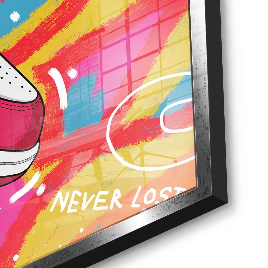 Sneakers pop art - acrylic glass