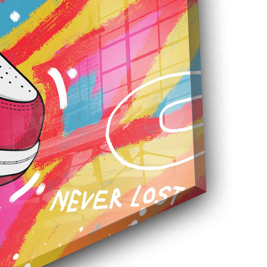 Sneakers pop art - acrylic glass