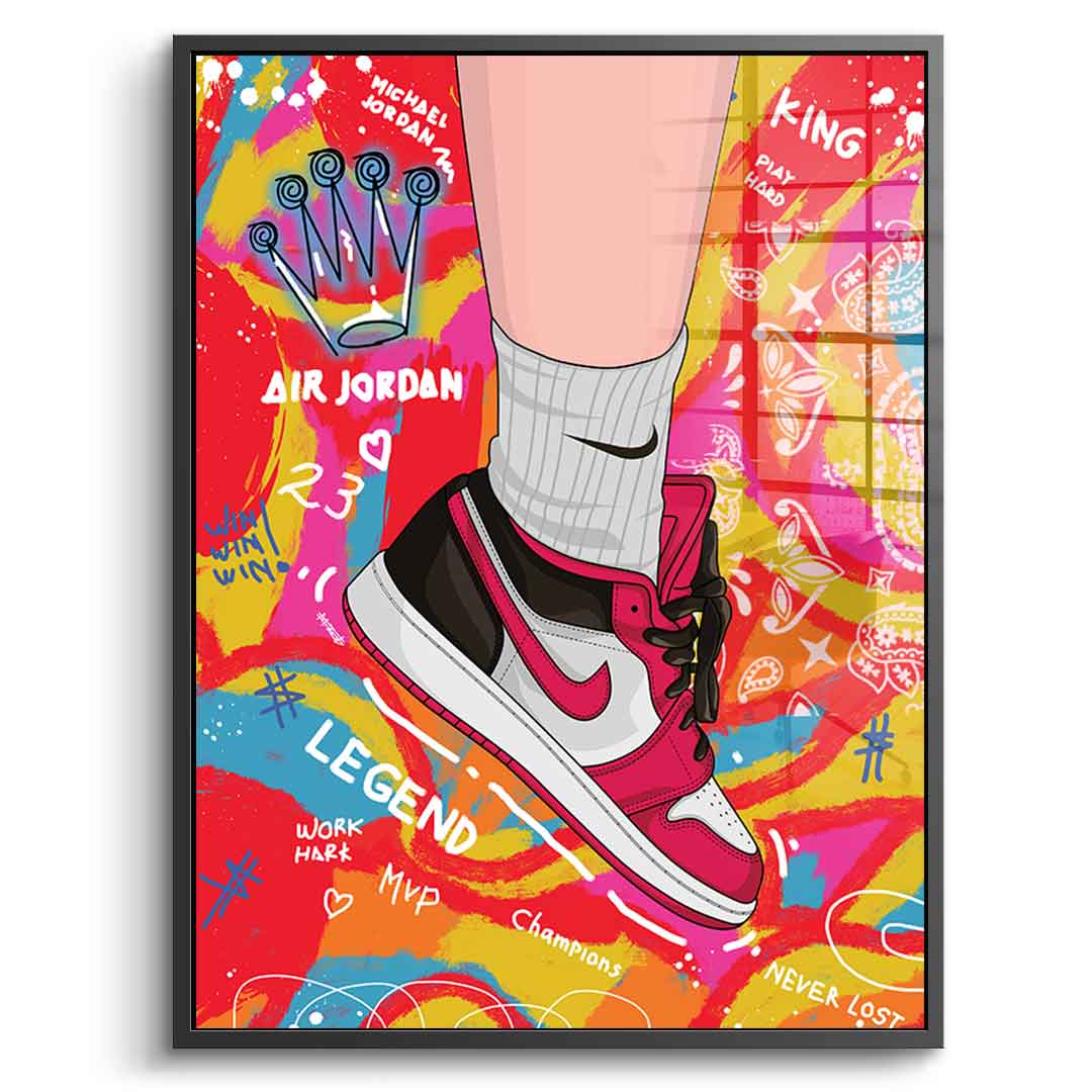Sneakers pop art - acrylic glass