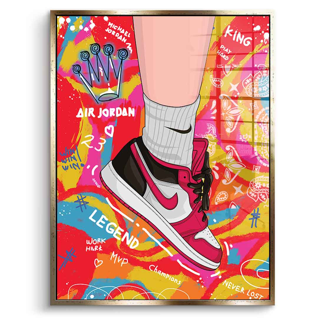 Sneakers pop art - acrylic glass