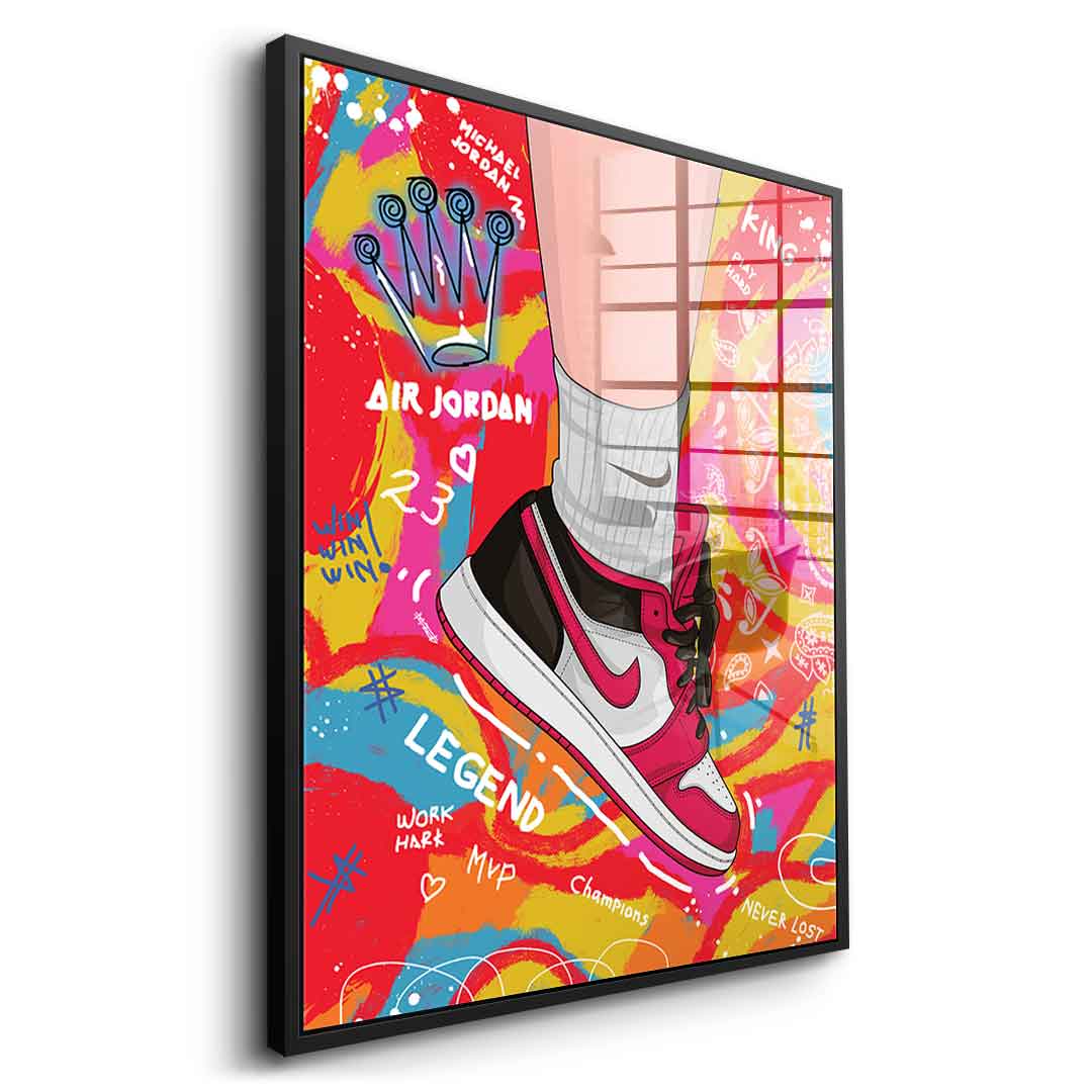 Sneakers pop art - acrylic glass